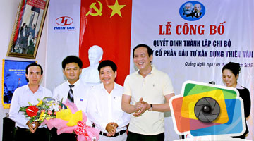 Cérémonie de création de la cellule du Parti du Groupe Thien Tan
