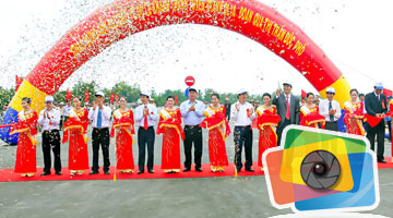 Inauguration de la voie de contournement de Duc Pho – RN1A