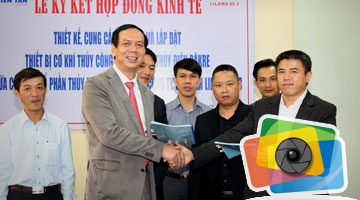 Cérémonie de signature du contrat économique entre le Groupe Thien Tan et Lilama 45.3