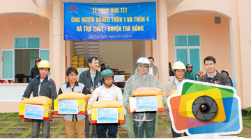 Distribution de cadeaux du Têt aux plus démunis du district de Tra Bong