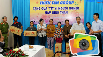 Remise de cadeaux du Têt aux plus démunis du quartier de Nghia Chanh - 2016